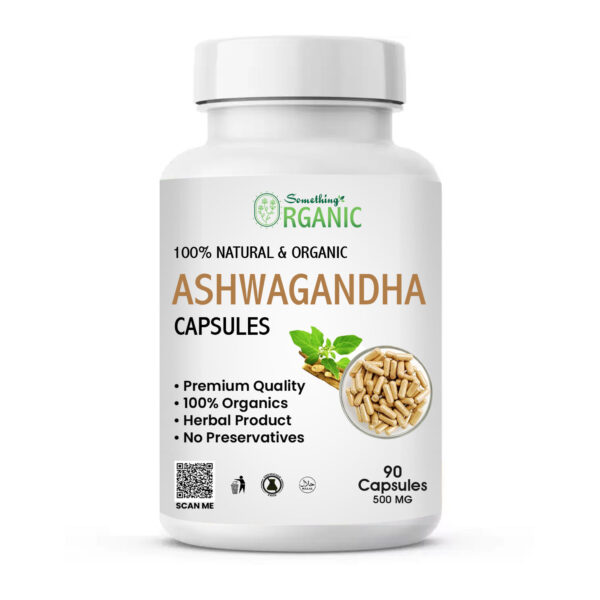 Ashwagandha Capsules - 90 PCs - 500mg Organic Withania Somnifera Supplement for Stress, Energy & Immunity | Herbal Capsules for Men & Women