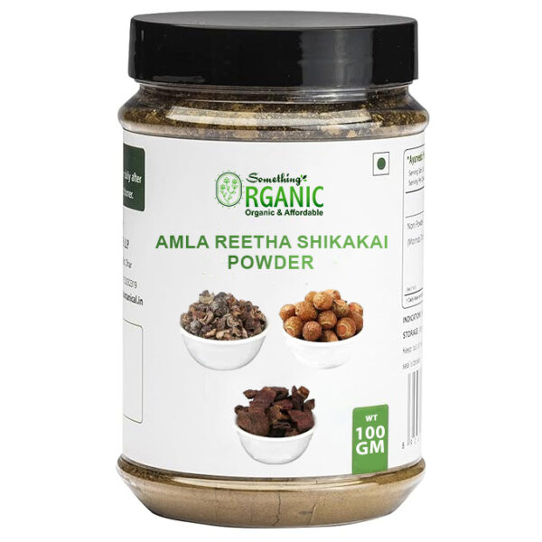 Jar Amla Reetha Shikakai Mix Powder – 100% Natural Hair Care for Strength, Shine & Scalp Health