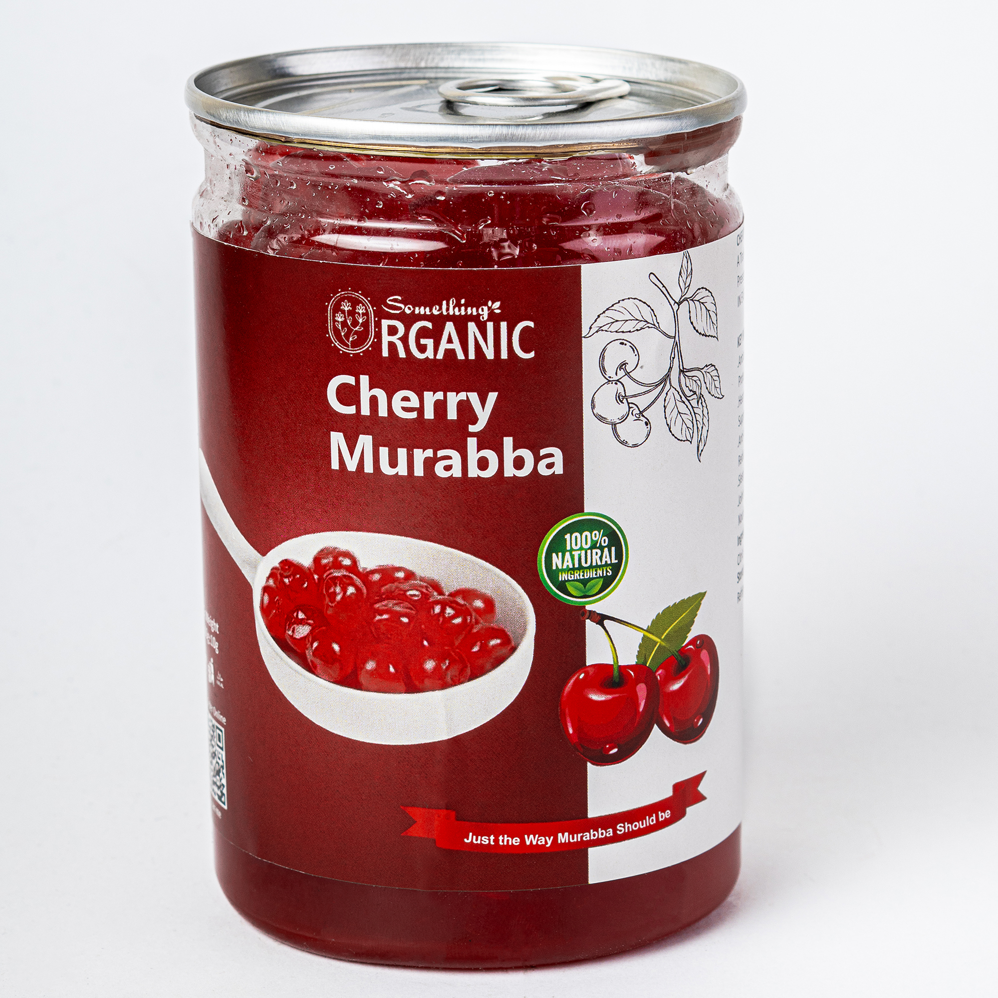 Cherry Murabba | Premium Quality Cherry Preserve | Natural Sweet Fruit Murabba | Healthy & Delicious Digestive Delight 500 Gram PetCan
